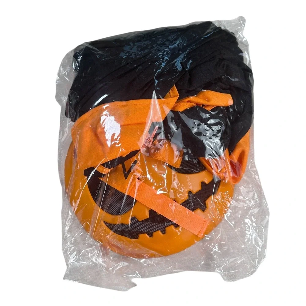 Fortnite Punk Jack O Lantern Costume Youth XL 14-16 Jumpsuit Mask Socks Light Up - Picture 7 of 9